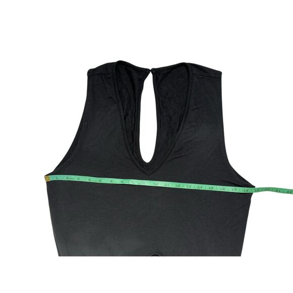 QUINCE Modal French Terry Jumpsuit Black Size Large Sleeveless Stretch Pockets - Picture 6 of 9